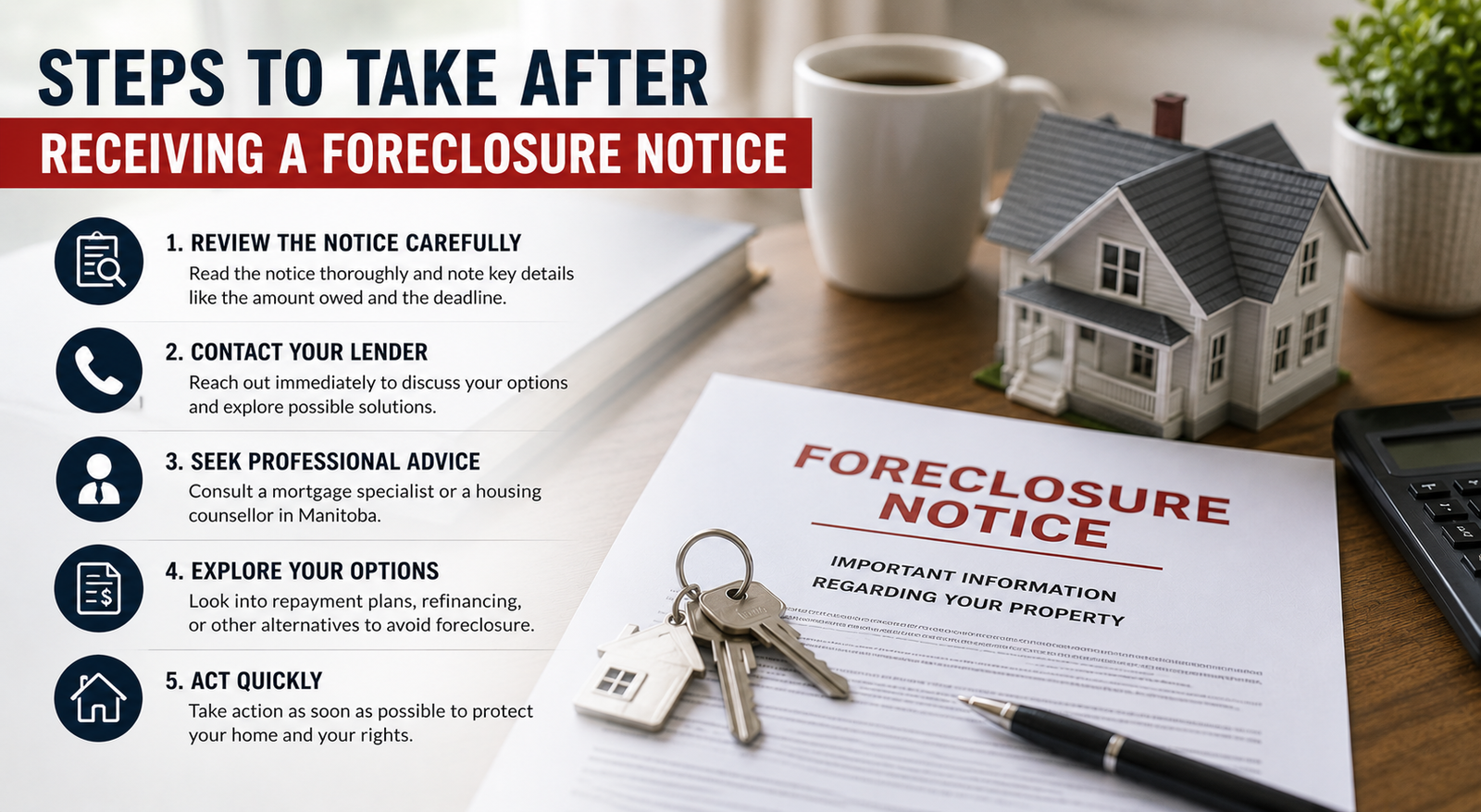 Steps to Take After Receiving a Foreclosure Notice
